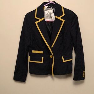 Milly fully lined jacquard blazer